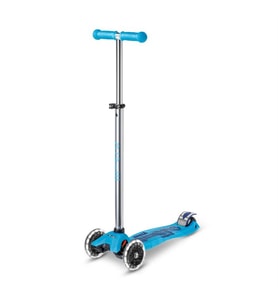 Maxi Micro Scooter Deluxe Glow Led Plus Crystal Blue MMD377