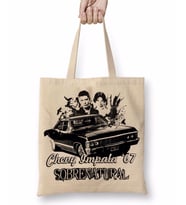 Supernatural Chevy Impala 67 Bez Çanta Uzun Saplı