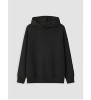 LC WAIKIKI Siyah Kapüşonlu Kız Çocuk Soft Touch Sweatshirt