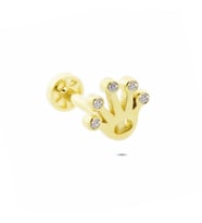 Glorria Altın Taç Tragus Piercing