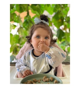 Mama Önlüğü Bebek Önlüğü Oyun Önlüğü Faaliyet önlüğü Mavi Fil Desenli 1 - 4 Yaş