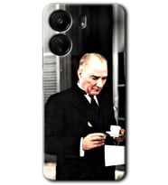 Xiaomi Redmi 13C Kılıf HD Desen Baskılı Kılıf - Atatürk Türk Kahvesi