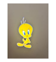 Tweety Araçlar İçin Pilli Yapıştırmalı Kapı Altı Led Logo-Projektör