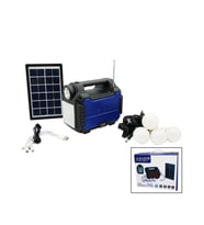 3IN1 - SOLAR 2İN1 SABİT EL FENERİ - RADYO - MP3 BLUETOOTH - USB/ TF PORT - 4 PARÇA  AMPUL KABLOLU - POWERBANK (5343)