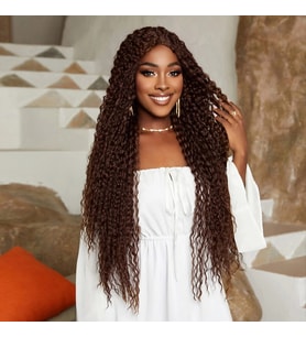 Afro Daa Fiber Sen Tül Peruk / Açık Kahve