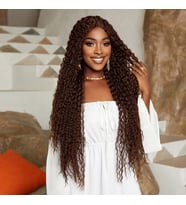 Afro Daa Fiber Sen Tül Peruk / Açık Kahve
