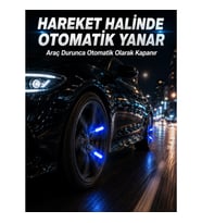 Mey İthalat® Hareketle Yanan LED Sibop Işığı 4'lü Araç Lastik Lambası