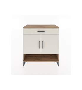 Hyperion Şifonyer Tek Raflı Tek Çekmeceli 2 Kapaklı 88x44x96 Çam-Aytaşı