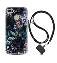 General Mobile GM8 Go GM9 GM20 Pro Plus Kılıf Boyun Askılı Silikon Great Flowers 1304