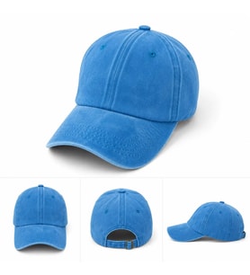 Unisex Yıkamalı Baseball Şapka Vintage Görünümlü