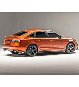 Honda Civic FE Yan Marşpiyel Seti Mat Siyah Plastik 2022+
