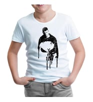 Punisher - Cut Beyaz Çocuk Tshirt