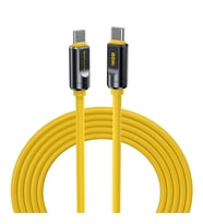 Aohi The Future Adonis Type-C to Type-C 1m PD 3.1 120Gbps 240W 8K Süper Hızlı Şarj/Data Kablosu, Sarı