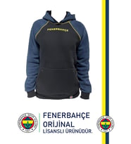 Fenerbahçe Lisanslı Lacivert Erkek Tribün Sweatshırt (Lacivert-Mavi)