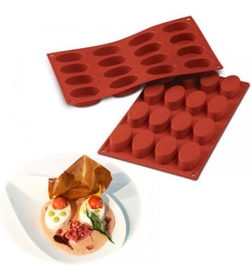 Silikon Kalıp  Ve Kek Kalıbı Oval Model 16 lı BT66