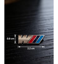 BMW M Power Logosu Telefon Sticker – 3D Metal Tasarım, Arka Süs A300144