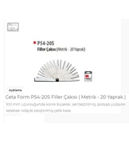 Ceta Form P54-20S Filler Çakısı Metrik - 20 Yaprak 461401342