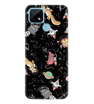 Realme C11 C21 C21Y C25Y C11 2021 Kılıf Desemli Silikon Planet Animals 1771