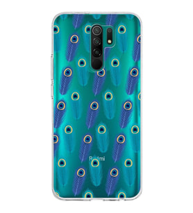 PrintiFy Xiaomi Redmi 9 ile Uyumlu 1mm Slim Fit Nazar Boncuğu 4 Baskılı Şeffaf  Kılıf