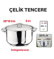 Çelik Berlin  Gastro  Tencere 20*10