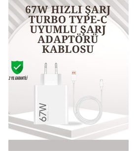 Northcity 67W Turbo Hızlı Şarj Adaptörü ve Type-C Kablo Seti - Turbo Şarj, Akıllı Koruma, Taşınabilir