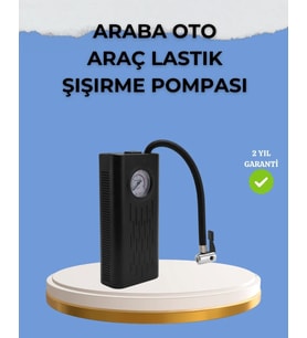 Çok Fonksiyonlu Dijital Gösterge Elektrikli Lastik Pompası