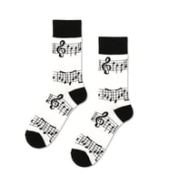 Müzik Notalar Desenli Renkli Çorap