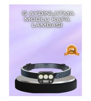 Mey İthalat® El Hareket Sensörlü LED Kafa Feneri 5 Mod Ayarlanabilir
