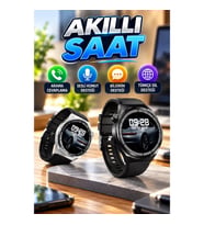 Bluetooth Bağlantılı Yeni Nesil Akıllı Saat Türkçe Dil Desteği Değiştirilebilir Kordon Telefon Görüş