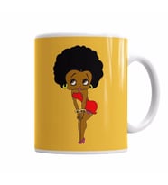 Betty Boop Negra Kupa Bardak Porselen