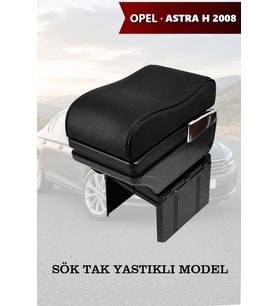 opel astra h 2008 kol dayama geniş model Siyah Lüks Yastıklı Deri