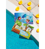 Okul Öncesi Başlangıç Yapboz Dalgıç Ve Piknik Ahşap Puzzle Set