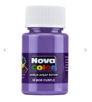 NOVA COLOR MOR RENK AKRİLİK BOYA 30 ML