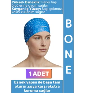 #Bone Konforlu Esnek Yumuşak Havuz Deniz Yüzme Kaygan İç Yüzey Çok Şık Kulağa Su Geçirmez Saç Bonesi