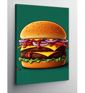 Kanvas Tablo Dev Hamburger