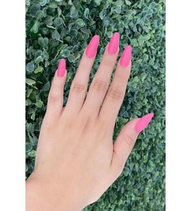 Caş Dekorasyon Pembe Renk 12'li Takma Tırnak (Yapıştırıcılı)