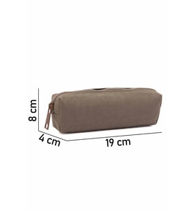 Nemo Bags Kalemlik Tek Cepli Krinkıl Su Geçirmez Kalem Kutusu (Koyu Vizon)