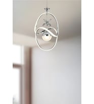 Halux Sarkıt Led Avize - Oturma Odası, Salon, Mutfak Uyumlu Şık Avize (Krom)
