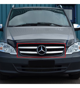 Mercedes Vito W639 Ön Panjur Kromu Nikelajı 2010-2015
