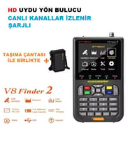 GTMEDİA V8 FİNDER2 HD UYDU YÖN BULUCU (CANLI YAYIN İZLENİR-ŞARJLI-ŞARJLI-TAŞIMA ÇANTALI)
