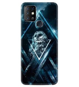 INFINIX Hot 8 9 10 11S Hot 10 Play 10T Kılıf Desemli Silikon Old Owl 1649