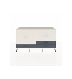 Hyperion Konsol 5 Raflı 3 Çekmeceli 4 Kapaklı 176x44x99 Aytaşı-Aytaşı/Antrasit