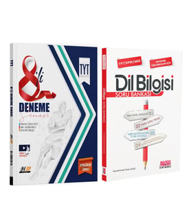 Hız Renk TYT 8 li Deneme ve AKM Dil Bilgisi Soru Bankası Seti 2 Kitap