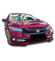Honda Civic Fc5 Mugen Makyajlı Kasa Ön Ek Mat Siyah Plastik Karlık 2019+