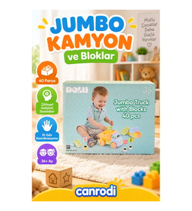 5219 OYUNCAK JUMBO KAMYON VE BLOKLAR 40 PARÇA