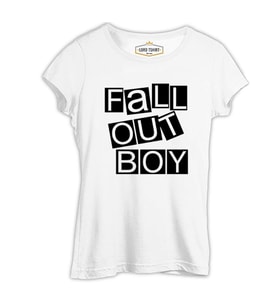 Fall Out Boy - Blocks Beyaz Kadın Tshirt