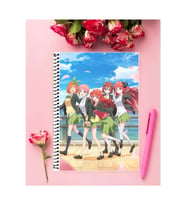 5-toubun No Hanayome Anime Defter 1 Adet Özel Tasarım A4 Boyutu 21*29 Cm Telli Çizgili Defter