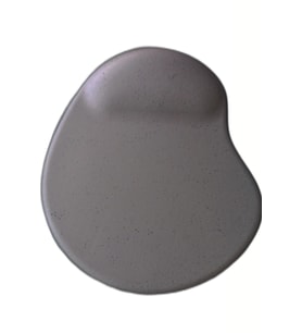 Oval Füme Kum Desen Bilek Destekli Kaymaz Taban Bilgisayar Notebook Mouse Pad - Bileklikli Mauseped