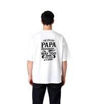 Papa Denir Çok Havalı Olduğum İçin Baskılı Erkek Oversize Tişört
