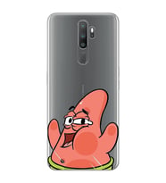 Oppo A5 2020 / A9 2020 Uyumlu Patrick Star Desenli Şeffaf Telefon Kılıfı
